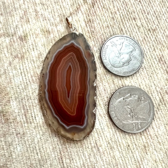 Carnelian Slice Pendant - Picture 4 of 6